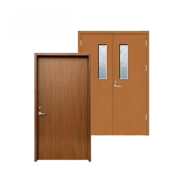 Smoke-Resistant Powder Coating Fire Wooden Door for Home