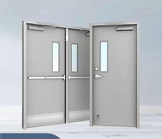 Eco-Friendly Thermal Insulation 20-180 Minutes Stainless Steel Door Handle Fire Rated Door