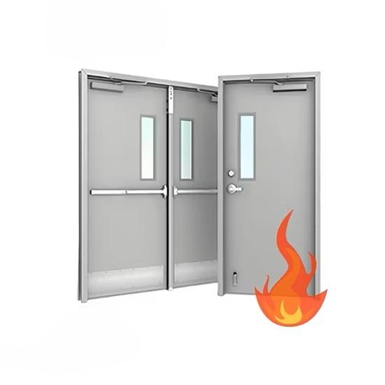 Smokeproof Anti-Fire Fire Rated Steel Hotel Door for High-Rise Residential Buildings