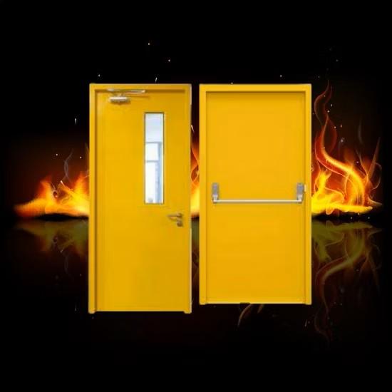 Mineral Door Core Commercial Steel Insulated Fire Rated Doors for Libraries