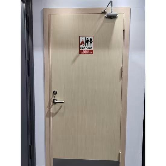 100X50mm Wood Door Frame Wood Fire Resistant Door for Office Buildings