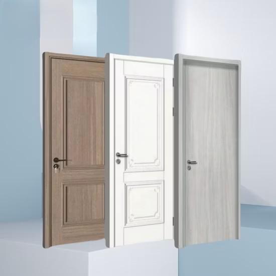 Smoke-Resistant Wooden Grain PVC Film Fireproof Wooden Door for Hospital Wards