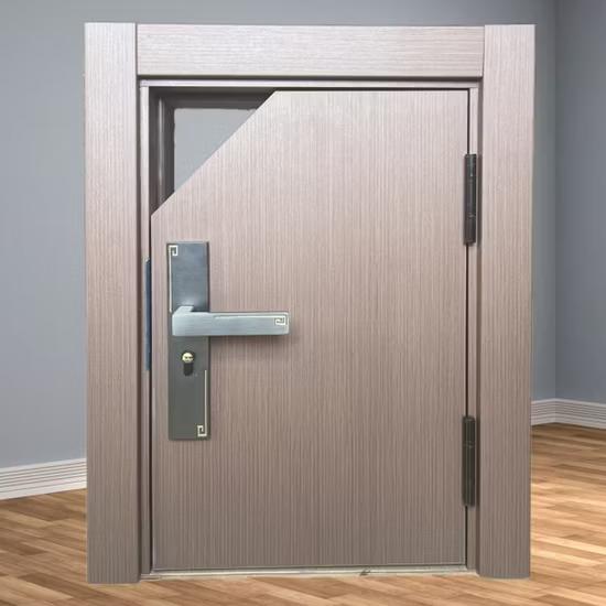 20-90 Minutes Fire Rated Time Wooden Decorative Fireproof Door for Hospital Wards